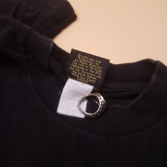Vintage y2k Lord of the Rings Ringwraiths LOTR Movie Graphic T Shirt Tee Rare - Picture 10 of 10